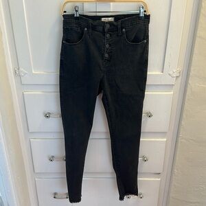 Madewell Black High-Rise Skinny Jeans